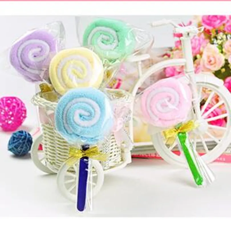 

30pieces /lot 20cm*20cm Wedding Favor Gifts cake towel Cartoon candy Towel cotton towel Free Shipping Baby Shower gifts Favors