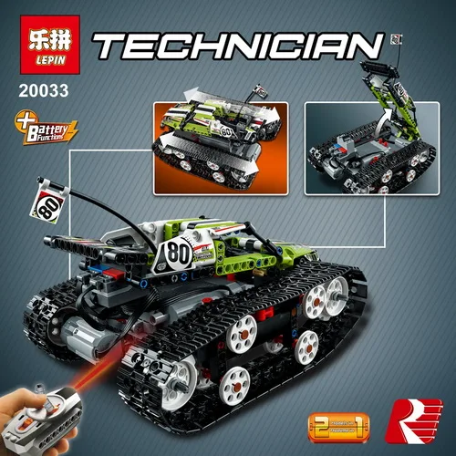 

New Lepin 20033 Technic Series legoinglys The RC Track Remote-control Race Car Set Building Blocks Bricks Educational Toys 42065