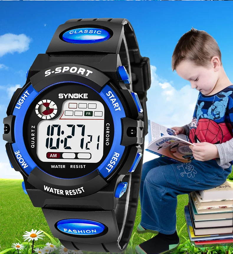 R1076 Niños Moda niños Deportes Digital LED reloj de pulsera reloj Natación  - China Ver Cajas de relojes para hombres y mujeres precio