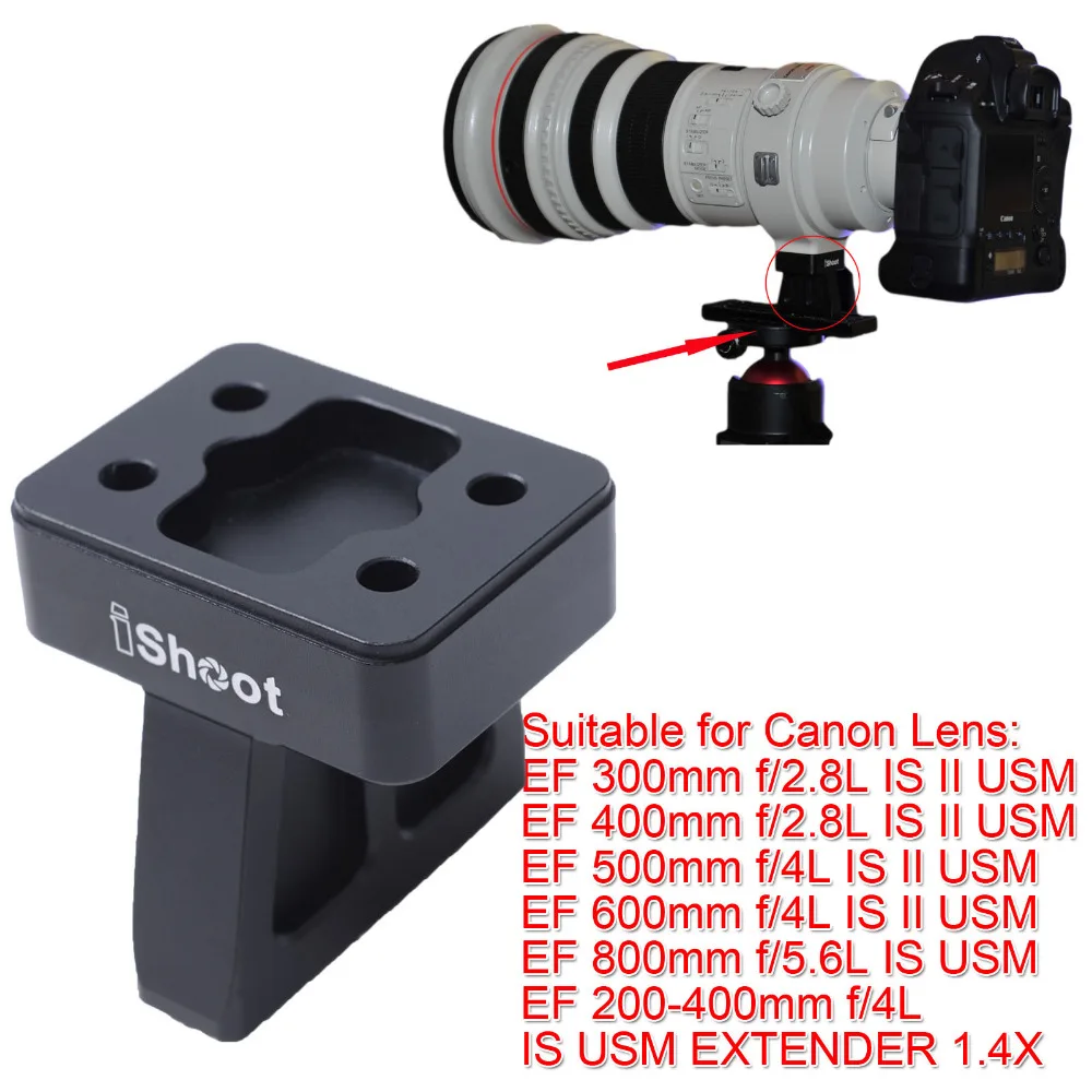 Tripod Mount Ring Stand Quick Release Plate for Canon EF 600mm f//4L IS II USM