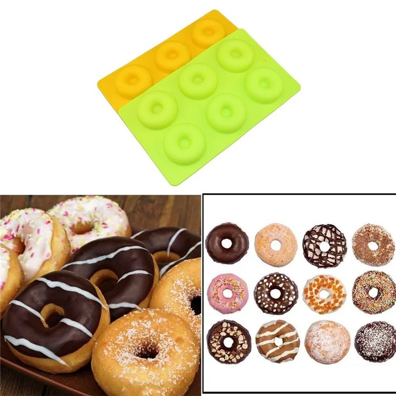 Details about   Silicone Doughnut Mould Donut Chocolate Muffin Pan Sweet Ice Tray Soap Cake Mold 