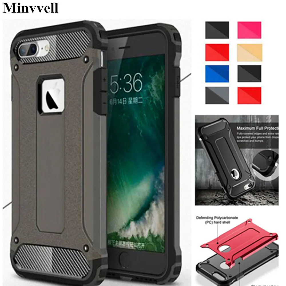 Shockproof Hybrid TPU Armor Silicone Rubber Phone Case Cover
