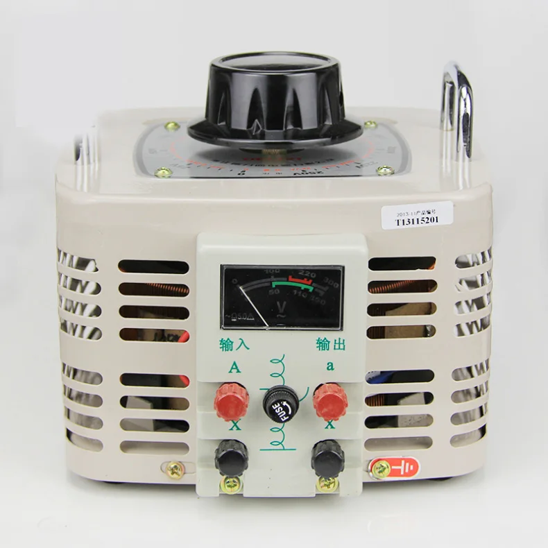 

Single phase voltage regulator input 220V 2000W variac adjustable TDGC2 2KVA output 0-250v power converter voltage transformer