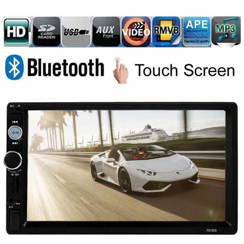 

VEHEMO GPS Navigation Function 7" Audio Support SD Card Multimedia Player Video Player Automotive Car MP5 Player MP5 FM Radio