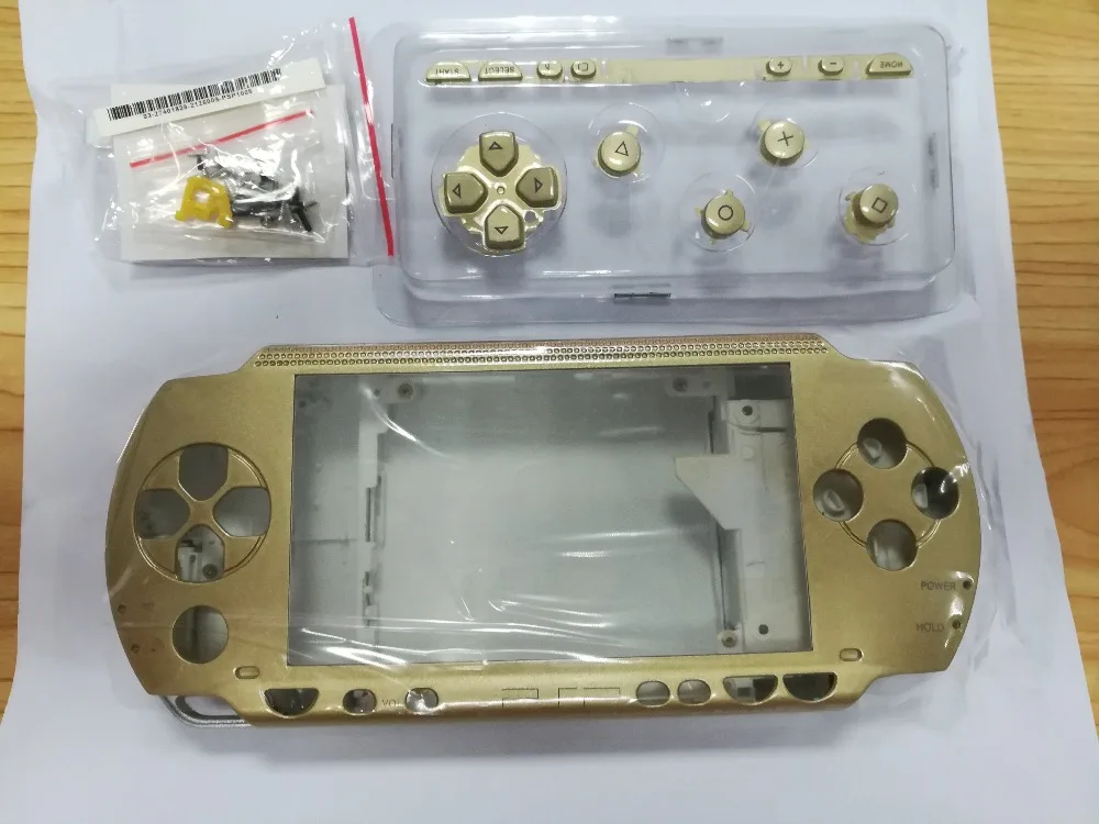 Gold Color Full Set Housing Shell Cover Case Replacement For Psp1000 Psp 1000 Game Console With Buttons Set Case Replacement Case Mehousing Shell Aliexpress