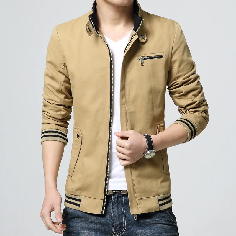 

Spring and Autumn New Jacket 2019 Men's Fashion Jacket Casual Jacket Stand Collar Baseball Sports Jacket Bomber Jacket M-4XL