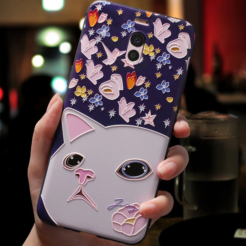 best meizu phone cases For Meizu M6 Note Case 3D Flower Silicone Emboss Phone Cover For Meizu M6T M5 Note M5C Pro 7 Plus Cases Coque Capa Relief cases for meizu belt