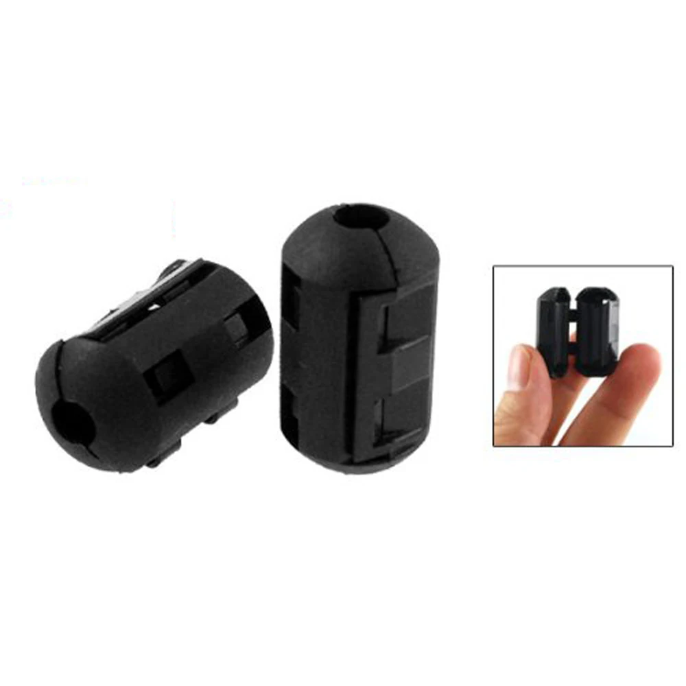 

DSHA New Hot Wholesale UK 10 Pcs Movable Offset 5mm Inner Diameter Black Ferrite Core Ring
