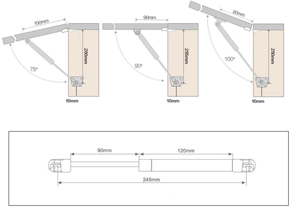 Практичный шарнир, газовая опора, гидравлический стержень, мебельный шкаф, аксессуары для двери, пневматическая кухонная пружина, оборудование для дома