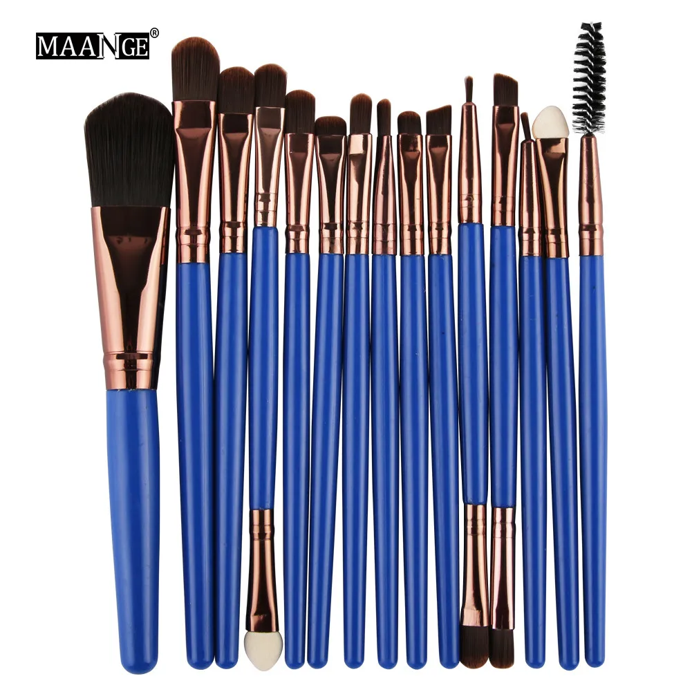 

15 Pcs Ladies Professional Makeup Brush Set Blush Eye Shadow Foundation Brush кисти для макияжа L510