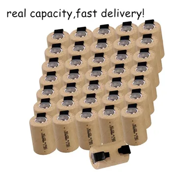 

36 pcs 4/5SC battery 1.2V batteries for power tools 1200mah nicd for power tools real capacity