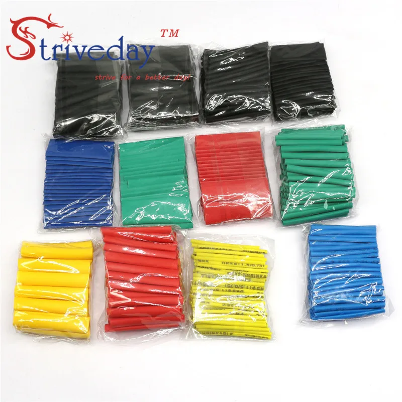 

127/328/530pcs/lot environmentally friendly flame retardant heat shrinkable tube DIY household electrical wire hose kit