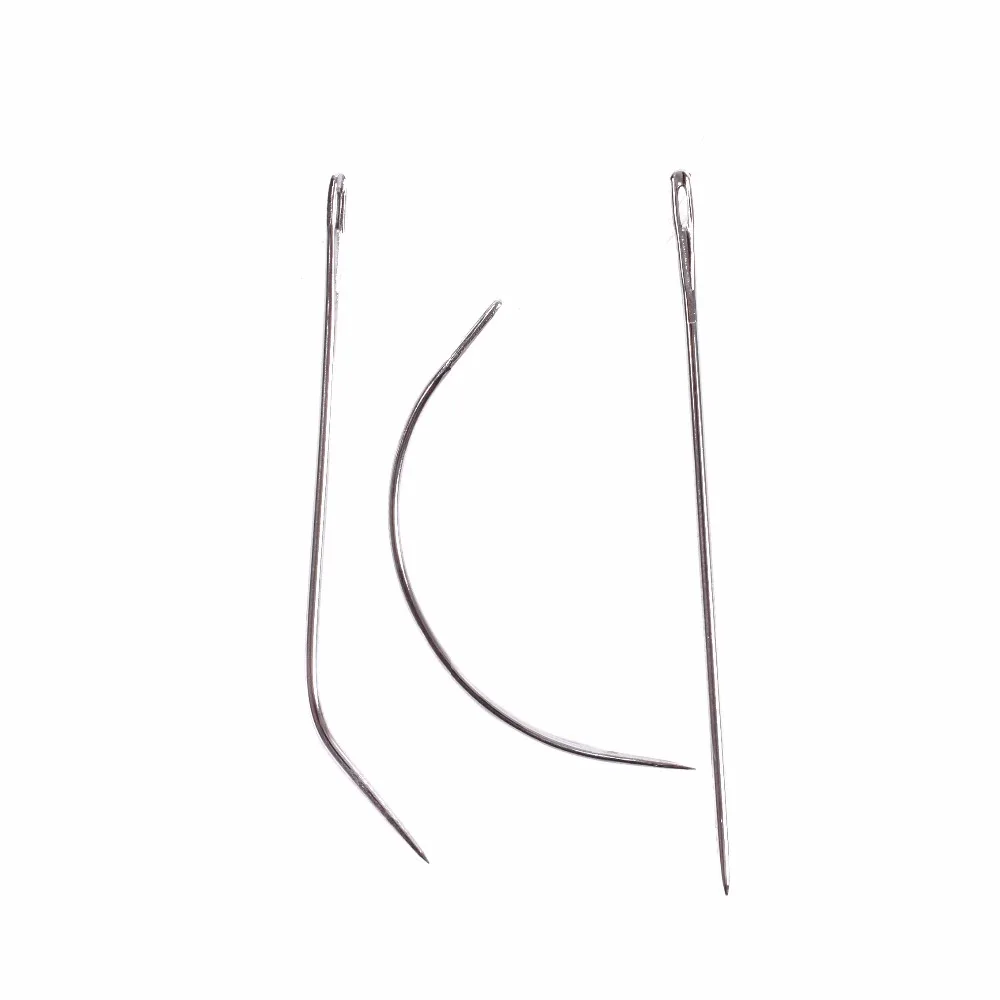 6 см 12 шт. cji тип смешивания изогнутые иглы Инструменты для завивки волос полосный/Швейные иглы для наращивания волос инструмента ordinary Small Packet