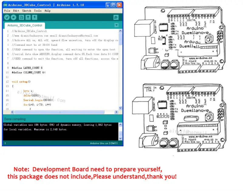 Arduino_3DCube_Control