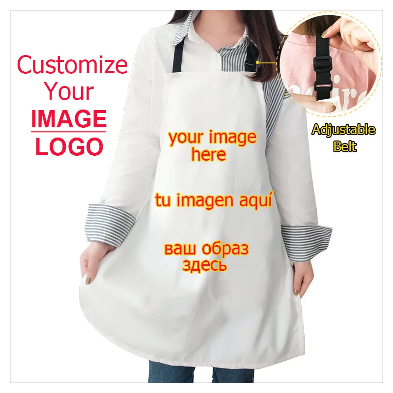 FORUDESIGNS Lovely Poodle Dog Print Chef Apron for Women Brief Anti-oil Kitchen Baking Cooking Accessories Bib Cleaning Aprons