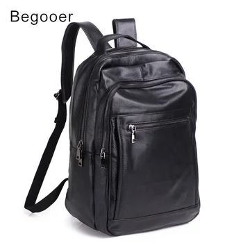 

Male Backpacks Genuine Lether Laptop Backpack Men Travel Bagpack Cow leather Waterproof Backpack High Quality Men School Bag