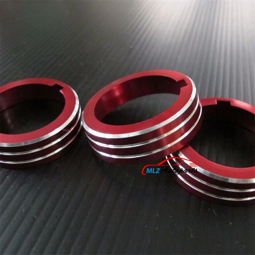 

Car AC Air Condition Vent Outlet Cover Circle Sticker Decorative Aluminum For Volkswagen VW GOLF 7 MK7 GTI R 2013-2018 2014 2015