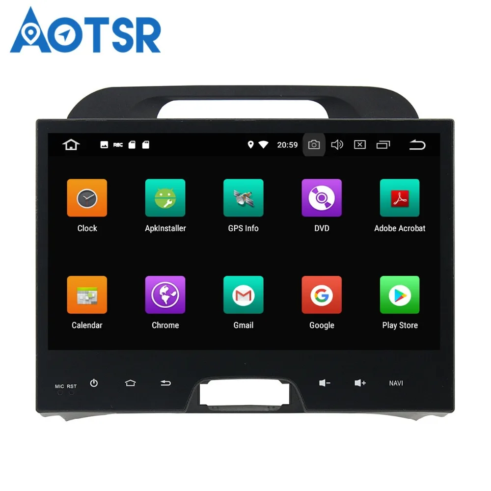 Flash Deal Aotsr Android 8.0 7.1 GPS navigation Car DVD Player For KIA Sportage 2010-2012 multimedia radio recorder 2 DIN 4GB+32GB 2GB+16GB 3