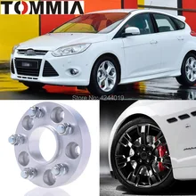 Подходит для Ford Focus 2 шт. ступицы колеса центриковые Распорки шины адаптеры диски фланец 5x108 центральный диаметр 63,4 мм алюминий