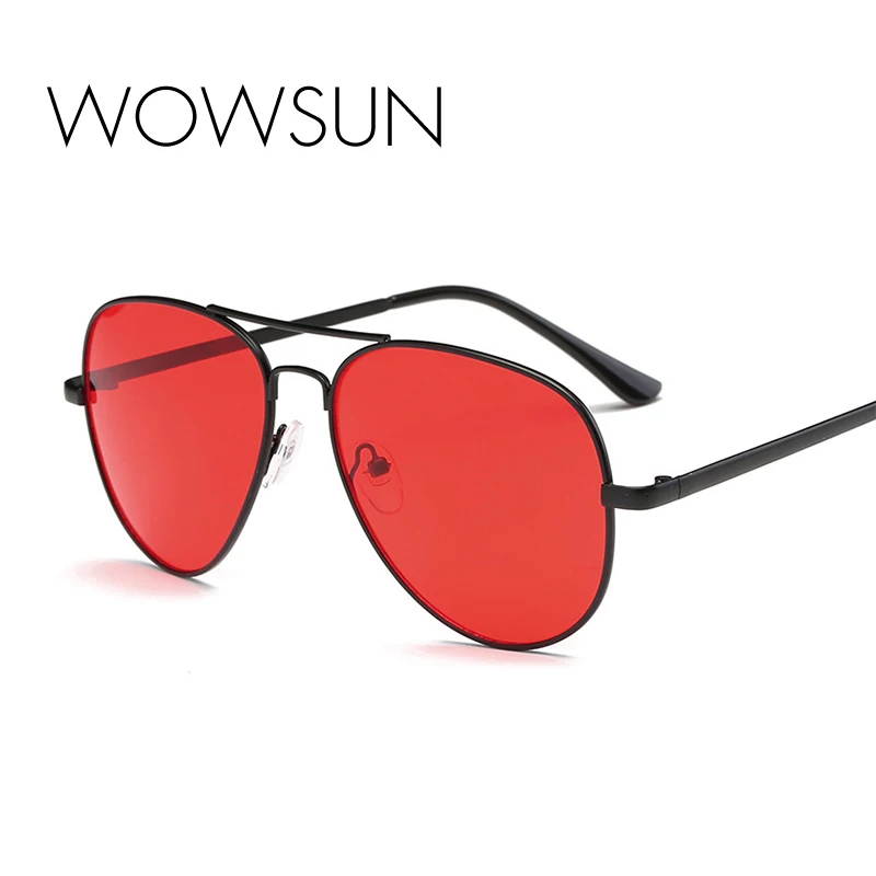 WOWSUN солнцезащитные очки с металлической обмоткой мужские ретро классические