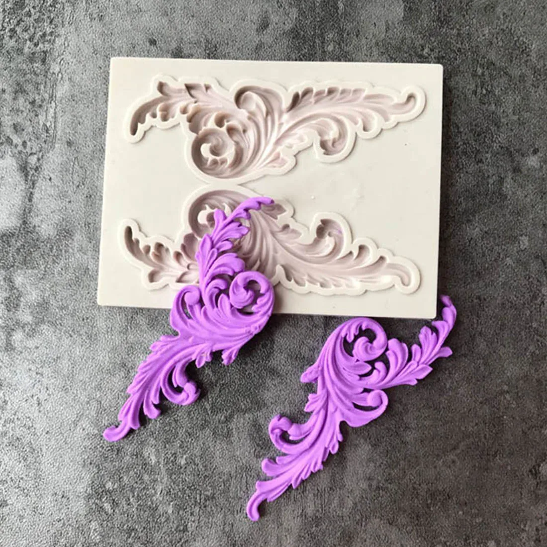 

DIY Sugar craft Border European Relief Silicone Mold Chocolate Gumpaste Mold Cake Decorating Tools Fondant Cake Decorating Mold