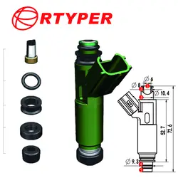 Один пакет инжектор топлива Ремонтный комплект для инжектор для DENSO включая о-кольцевая шайба пластиковый фильтр топливной форсунки крышка