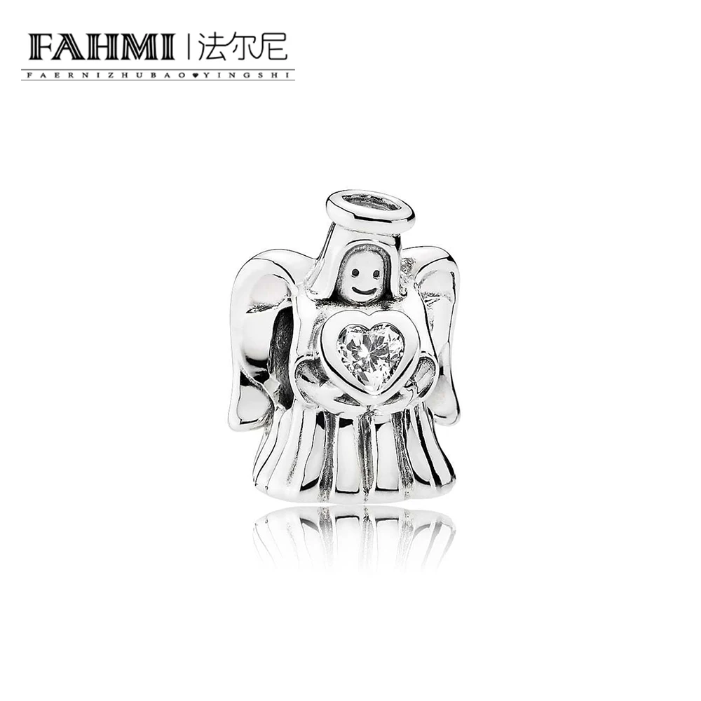 

FAHMI 100% 925 Sterling Silver 1:1 Authentic 792010CZ Angel of Love Clear CZ Bracelet Original Women Jewelry