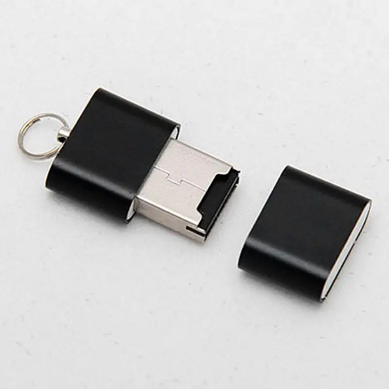 Портативный мини USB 2,0 Micro SD TF T-Flash карта памяти адаптер флэш-накопитель флэш-память SD Черный