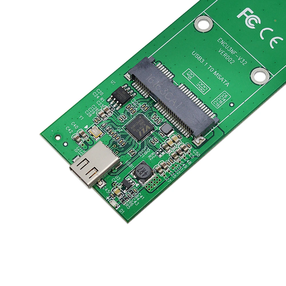 CHIPAL Прочный USB 3 1 кабель с разъемами типа C и коробка mSATA 10 Гб Корпус чехол SSD для