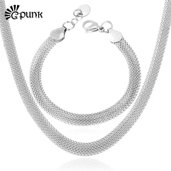 

Jewelry Sets Fashion New Hot Jewelry Set Men Chunky Necklaces Chains Titanium Steel Figaro Necklace For Men Jewelry (S5444)