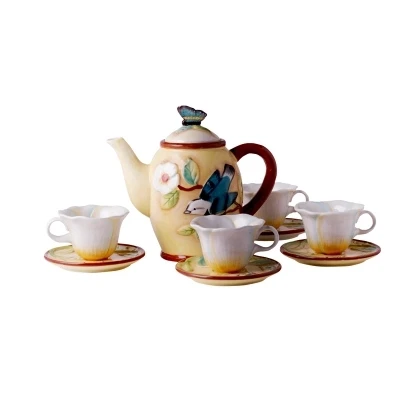 السيراميك الإبداعية الإغاثة القهوة وعاء القهوة كأس الصحن مجموعة كاملة من هدايا عيد الميلاد coffeeware drinkware