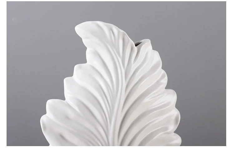 Скандинавский Американский минималистичный лист модель керамическая ваза гостиная дома ремесленные украшения Искусство современные креативные кружки из фарфора орнамент