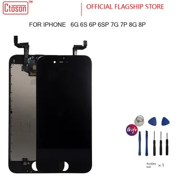 

CTOSON BLACK AMO LCD Display Digitizer for iPhone 6s AAA Quality LCD Touch Screen for iPhone 6 7 8 with full Accessories