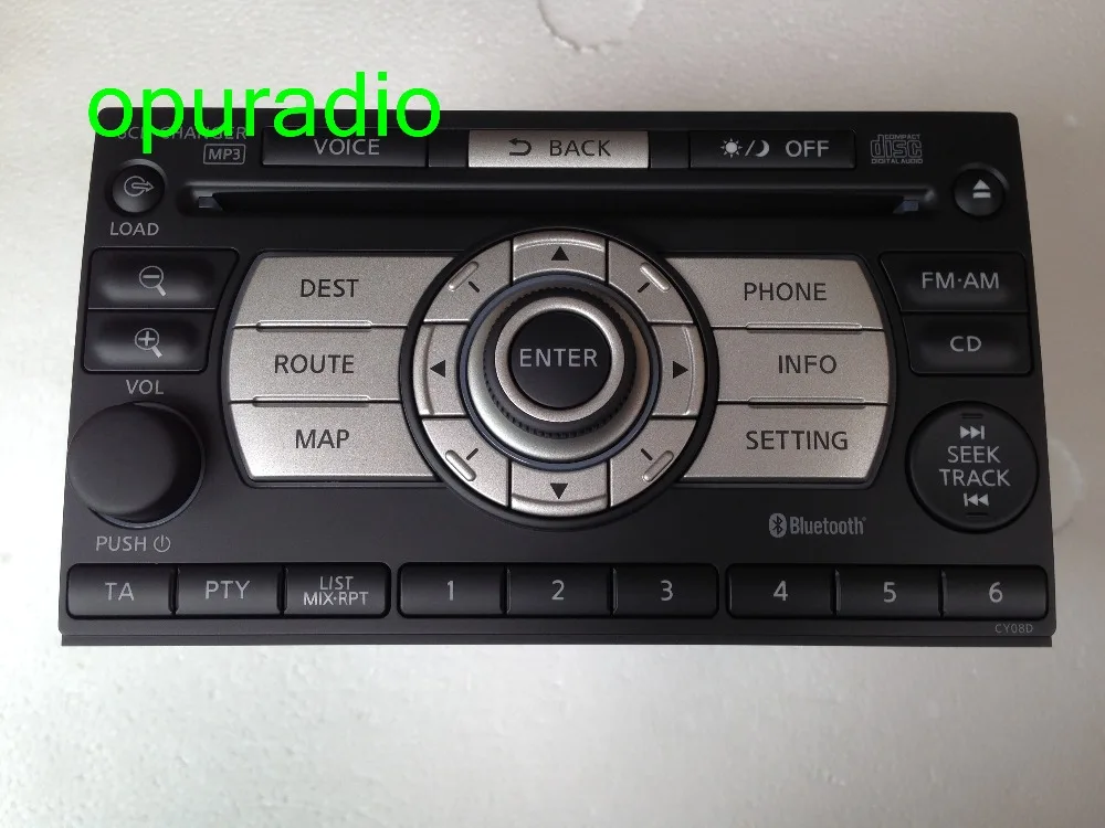 Nissan 28185 JG41A clarion PN-2874T-A Xanavi CD6K-1450E X-Trail T31 6 CD changer radio 2008 (1)