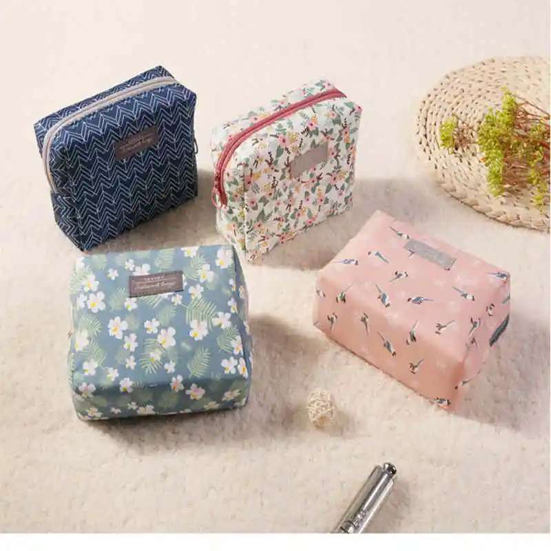 

Floral Travel Wash Makeup Bag Waterproof Toilet Cosmetic Bag Mini Cute Cosmetic Storage Bag Wholesale Beauty Case Drop Shipping