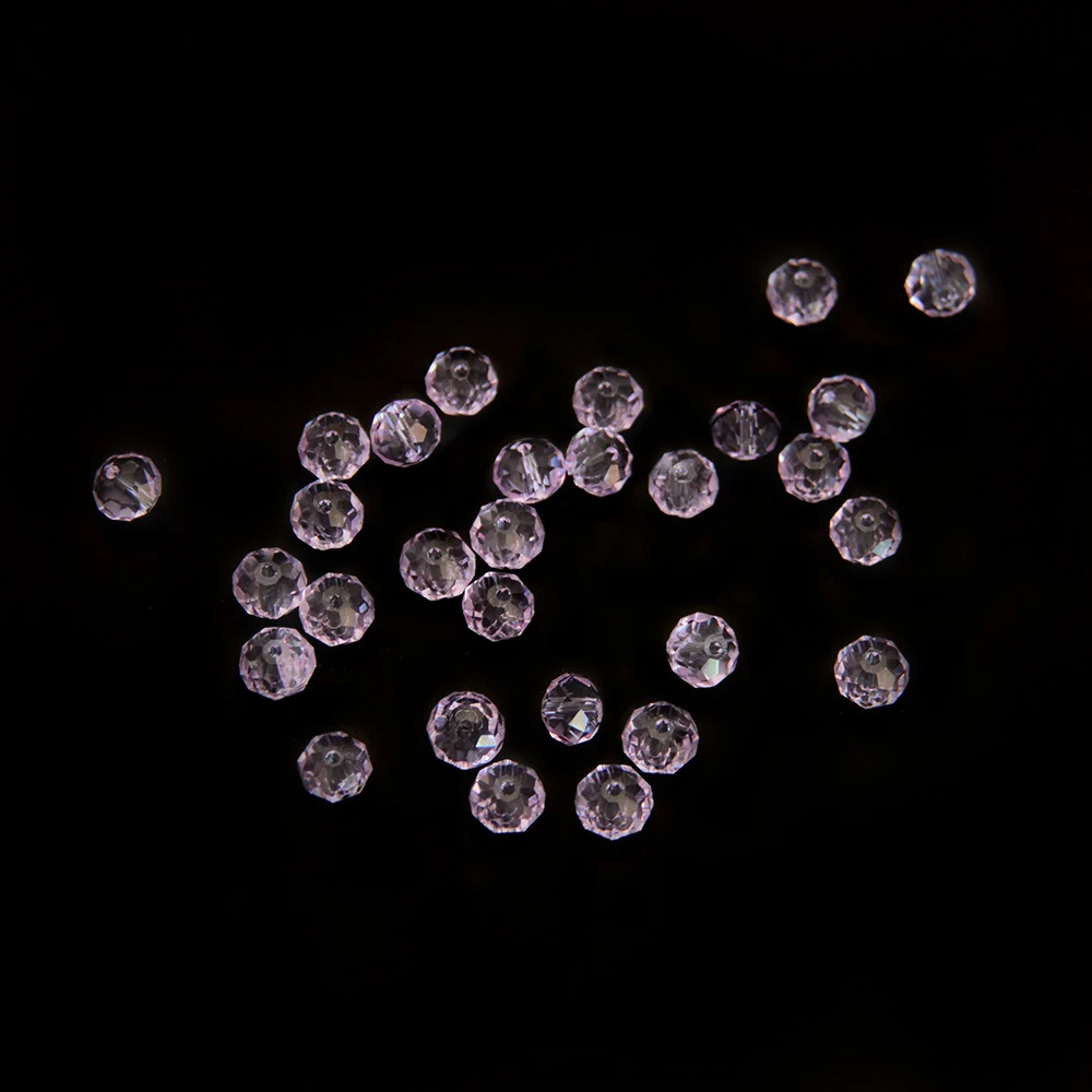 

Clear KAB Colors 8mm 1450pcs Rondelle Faceted Crystal Glass Beads Loose Spacer Round Beads Jewelry Making