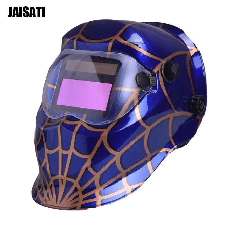 

Blue mesh Welders special protective cap new solar energy automatic variable light welding protective masks