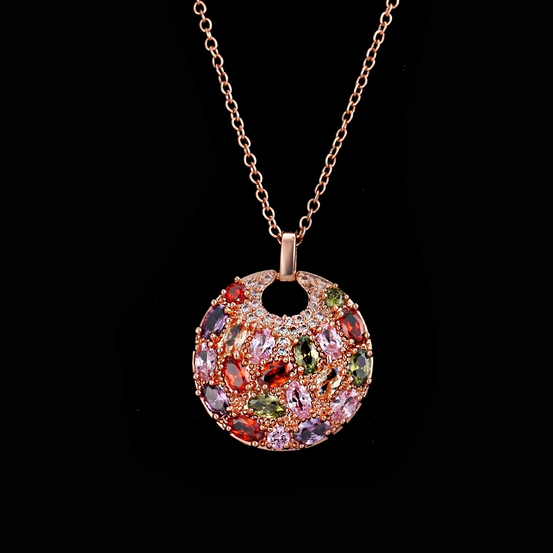 EMMAYA многоцветные ожерелья с фианитом в форме зубцов AAA CZ подвеска оптом|necklace