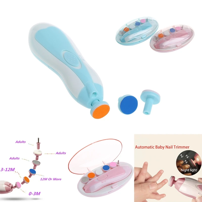 

Electric Baby Nail Trimmer Manicure Pedicure Clipper Babies Nail Care Kids Infant Safe Nail Clipper Cutter Scissors