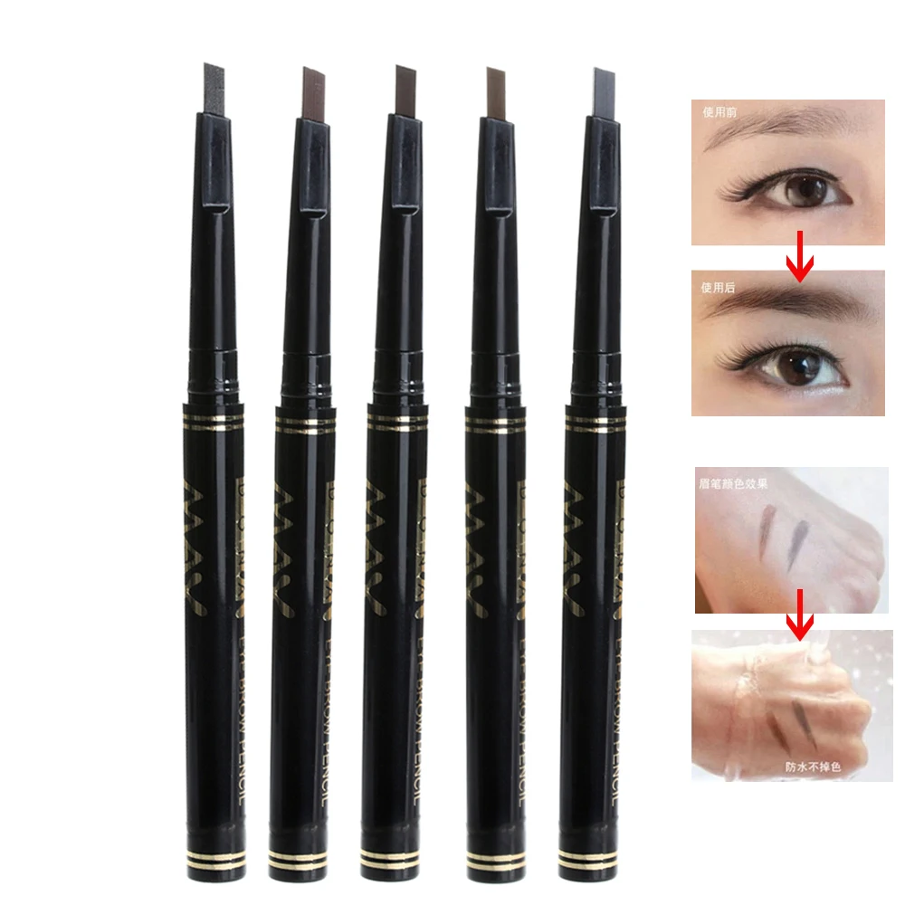 

Leopard Waterproof Black Brown Makeup Eyebrow Pencil Make Up 5 style Paint for the Eyebrow Pen Cosmetics Brow Eye Liner Tools