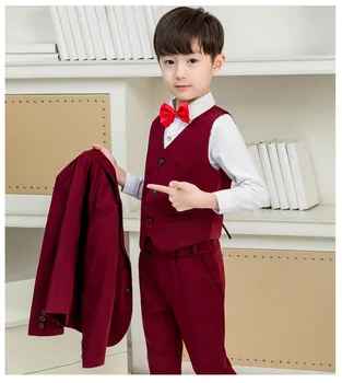 

High quality gentleman boys wedding trendy kids blazer suit and tuxedo dress for boys