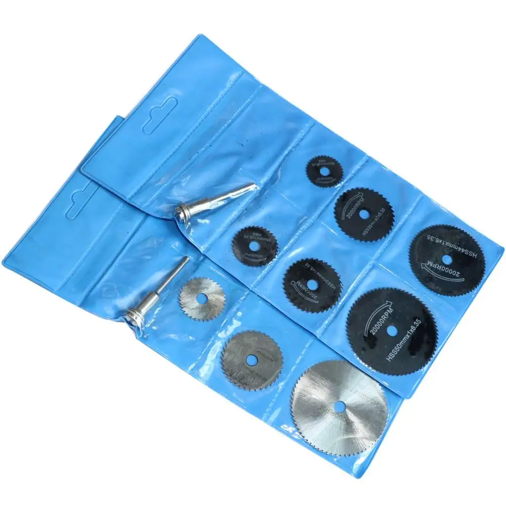 

7pcs/set Mini Circular Saw Blade Set Cutting Disc Rotary Drill Tool Accessories for Wood Aluminum Cutting Dremel Power Tools