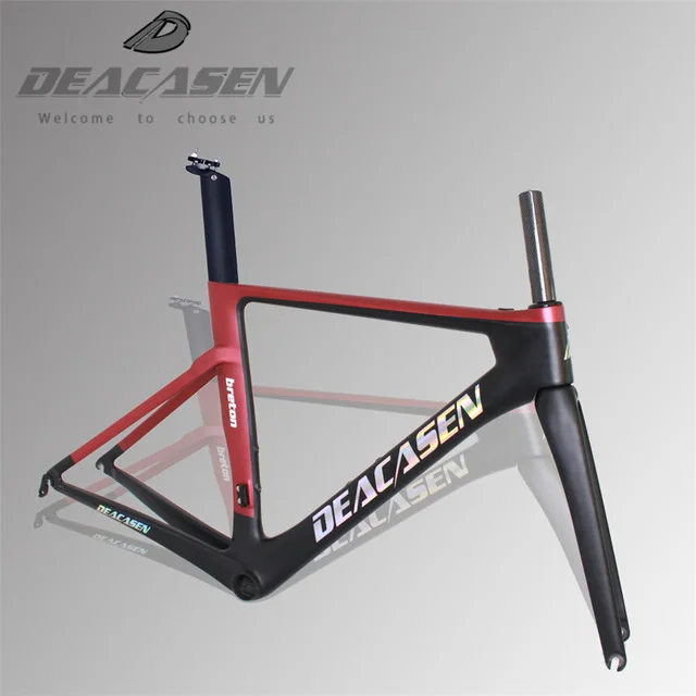 DEACASEN full carbon road frame T1000 bicycle XS/S/M/L Bottom bracket BB86 Bicycle Cycling Frame matte | Спорт и развлечения
