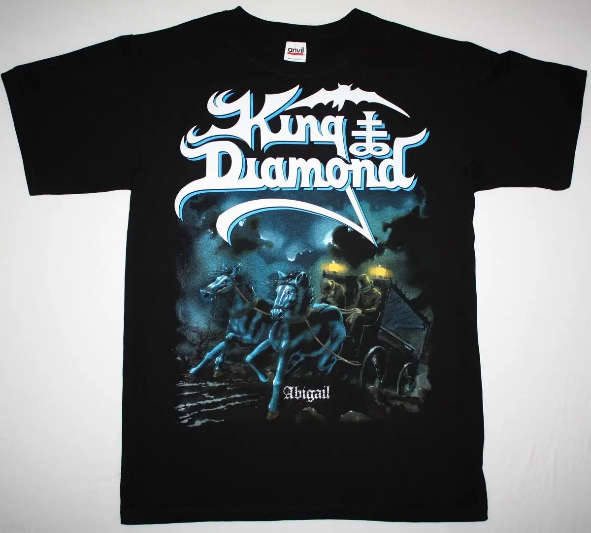 KING DIAMOND ABIGAIL MERCYFUL FATE HEAVY METAL ACCEPT SAXON Новая черная футболка Летняя с круглым вырезом
