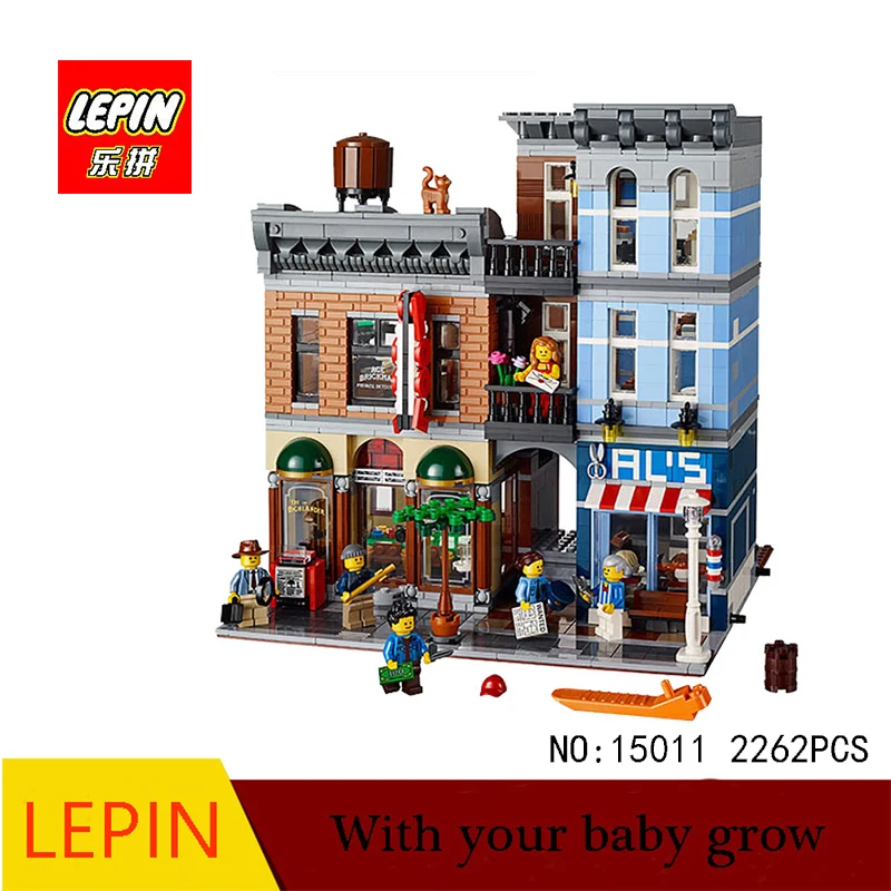 

DHL Lepin 15011 2262pcs Series The Detective's Office Set Assemble Building Blocks Toys Compatible With legoed city 10197