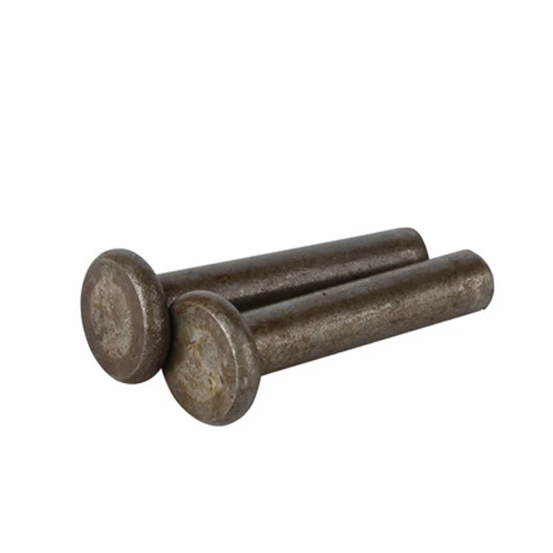 5pcs M8 GB109 Solid flat iron rivets Hand tapping True color 10mm 30mm