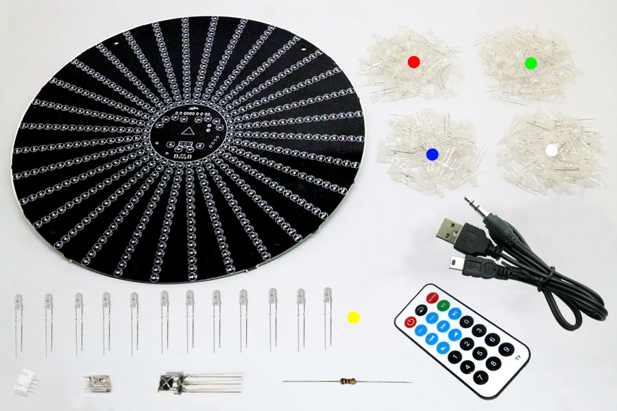 Zirrfa для ИК-переключатель танцевальный светильник cubeed, светодиодный музыкальный спектр электронный diy kit