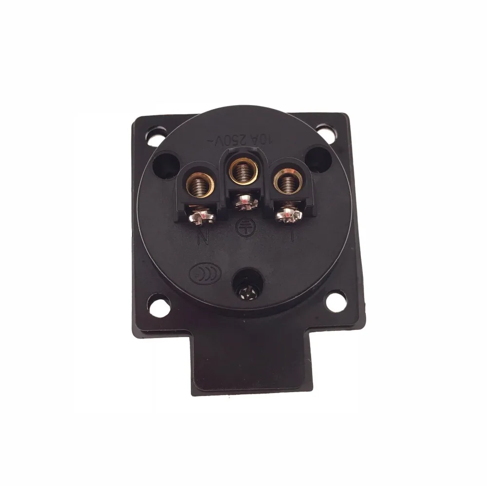Черная AU/US/EU промышленная безопасная розетка 10A 250V IP44 NF Сертификация австрийский