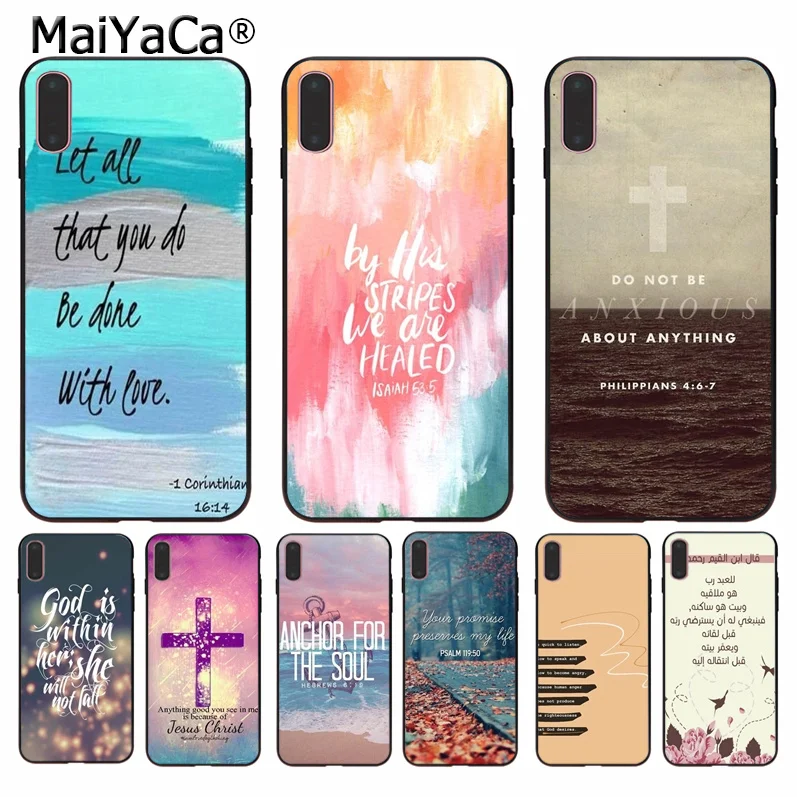 MaiYaCa المسيحي ونقلت الكتاب المقدس الآية عرض خاص غطاء إطار هاتف محمول ل أبل iPhone8 7 6 6 ثانية زائد X XS ماكس 5 5 ثانية SE XR الهواتف المحمولة MaiYaCa المسيحي ونقلت الكتاب المقدس الآية عرض خاص غطاء إطار هاتف محمول ل أبل iPhone8 7 6 6 ثانية زائد X XS ماكس 5 5 ثانية SE XR الهواتف المحمولة