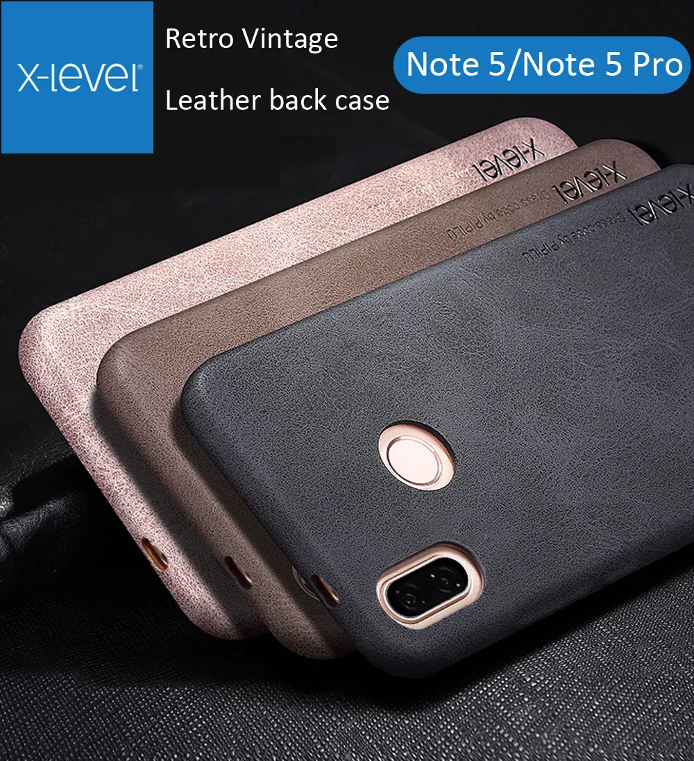 X-крышка с уровнем чехол для Xiaomi Redmi Note 6 Pro Note5 Ретро Винтаж X уровень матовая кожа